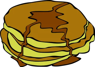 Pancakes Breakfast Food Stickdatei