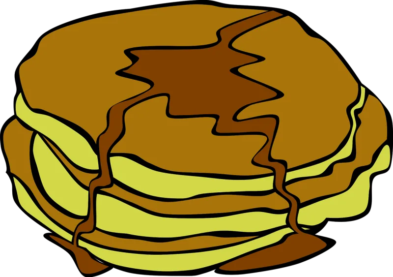 Pancakes Breakfast Food Stickdatei – Essen & Trinken