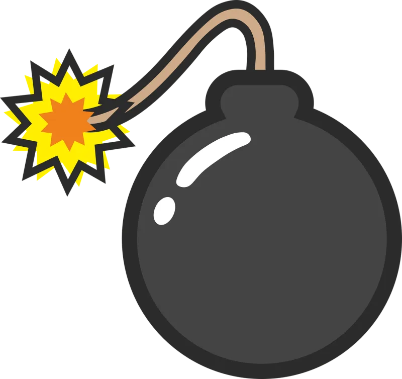 Bomb Comic Explosion Stickdatei – Kinder