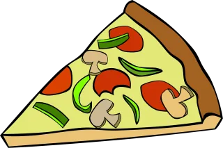 Pizza Slice Food Stickdatei