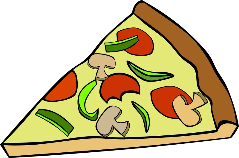 Pizza Slice Food Stickdatei – Essen & Trinken