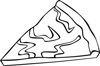 Pizza Slice Cheese Stickdatei