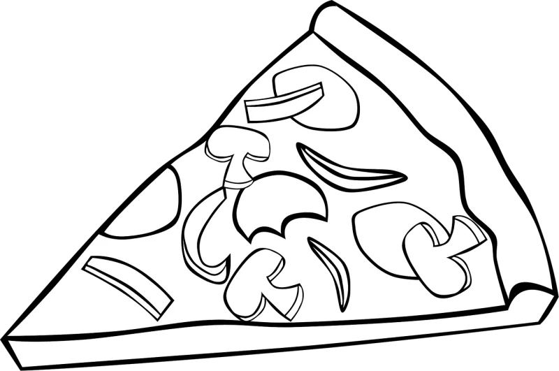 Pizza Slice Toppings Stickdatei – Essen & Trinken