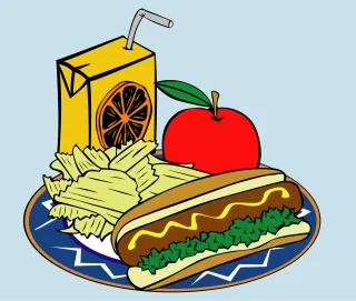 Lunch Meal Food Stickdatei