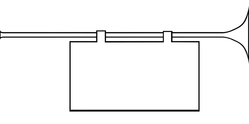 Trumpet Herald Music Stickdatei – Musik