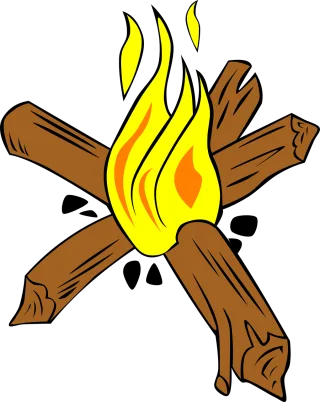 Campfire Fire Wood Stickdatei
