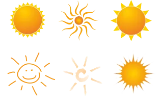 Sun Summer Drawing Stickdatei