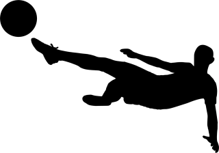 Silhouette Football Soccer Stickdatei