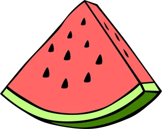 Watermelon Fruit Food Stickdatei