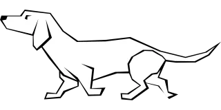 Dog Animal Dachshund Stickdatei – Tiere
