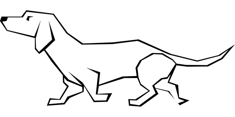 Dog Animal Dachshund Stickdatei – Tiere