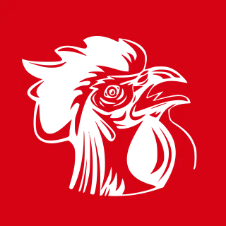 Rooster Logo Emblem Stickdatei