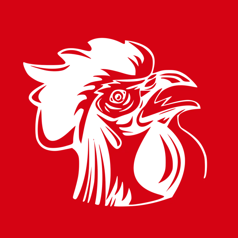 Rooster Logo Emblem Stickdatei – Sport