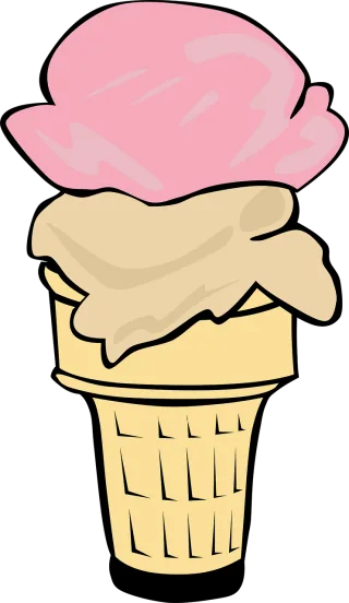 Ice Cream Cone Stickdatei