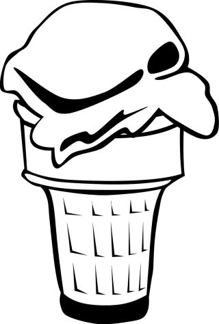 Ice Cream Cone Stickdatei