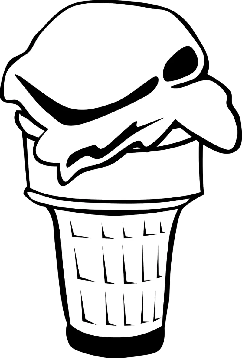 Ice Cream Cone Stickdatei – Essen & Trinken