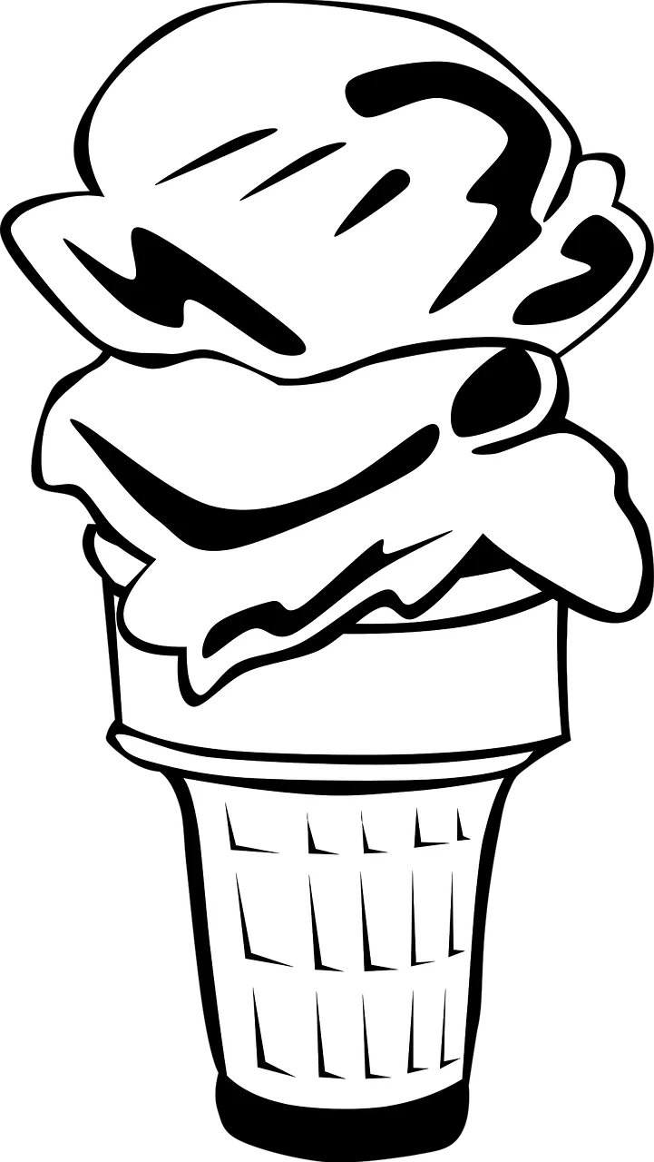 Ice Cream Cone Stickdatei – Essen & Trinken