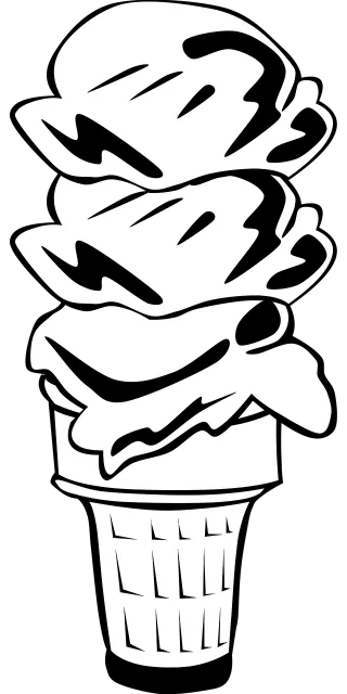 Ice Cream Cone Stickdatei