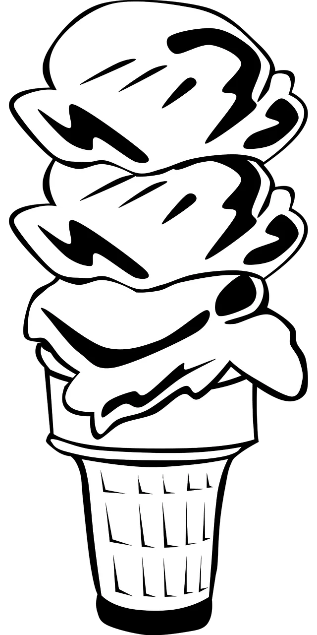 Ice Cream Cone Stickdatei – Essen & Trinken