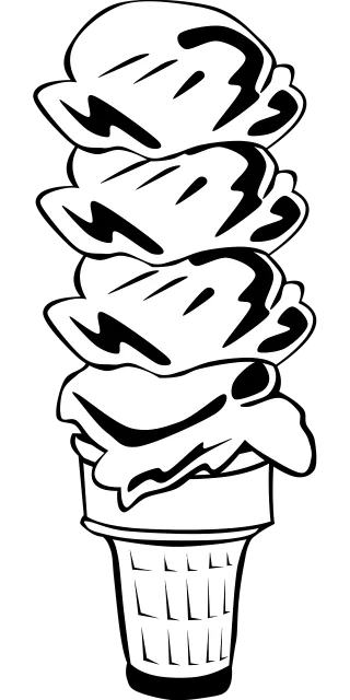 Ice Cream Cone Stickdatei