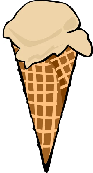 Icecream Cone Scoop Stickdatei