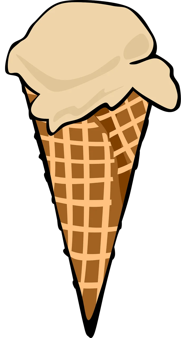 Icecream Cone Scoop Stickdatei – Essen & Trinken