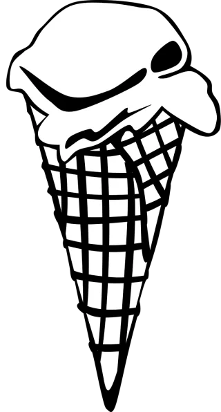 Ice Cream Cone Stickdatei