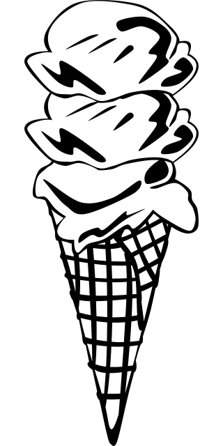 Ice Cream Cone Stickdatei