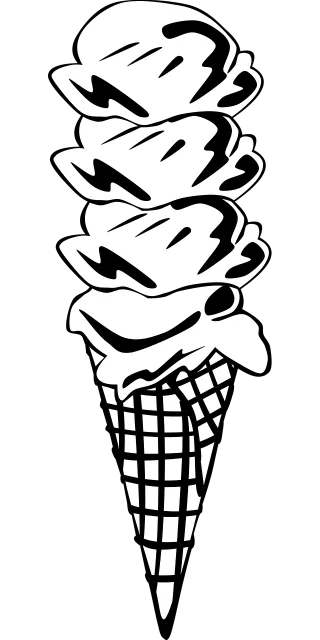 Ice Cream Cone Stickdatei