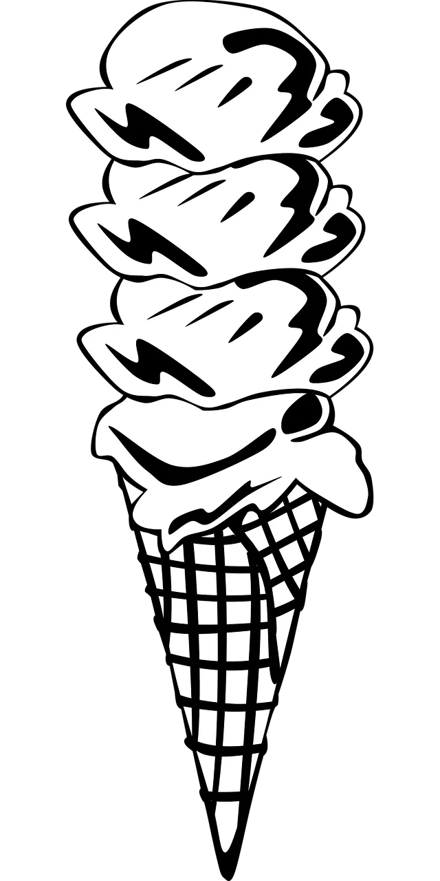 Ice Cream Cone Stickdatei – Kinder