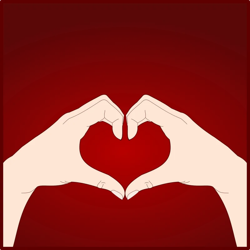 Heart Hands Gestures Stickdatei – Herzen & Liebe