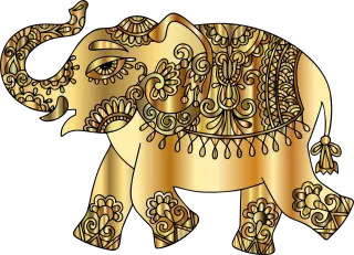 Elephant Pachyderm Animal Stickdatei