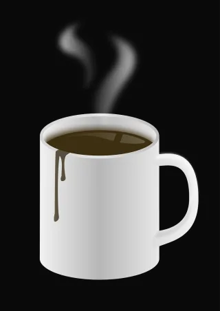 Coffee Cup Hot Stickdatei