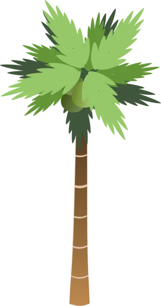 Palm Tree Tall Stickdatei – Natur