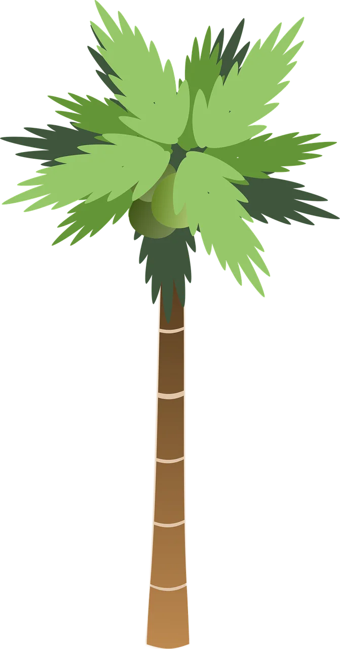 Palm Tree Tall Stickdatei – Natur