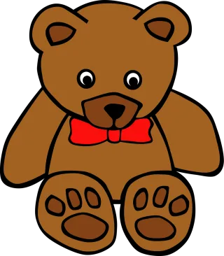 Teddy bear Toy Soft Stickdatei