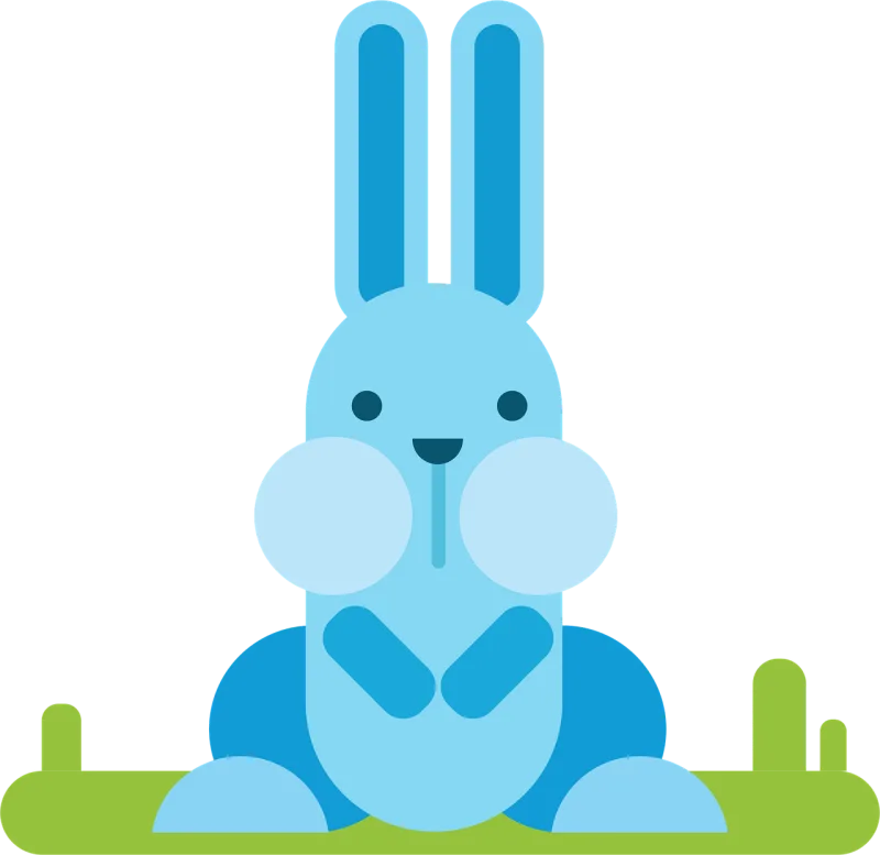 Rabbit Animal Nature Stickdatei – Tiere