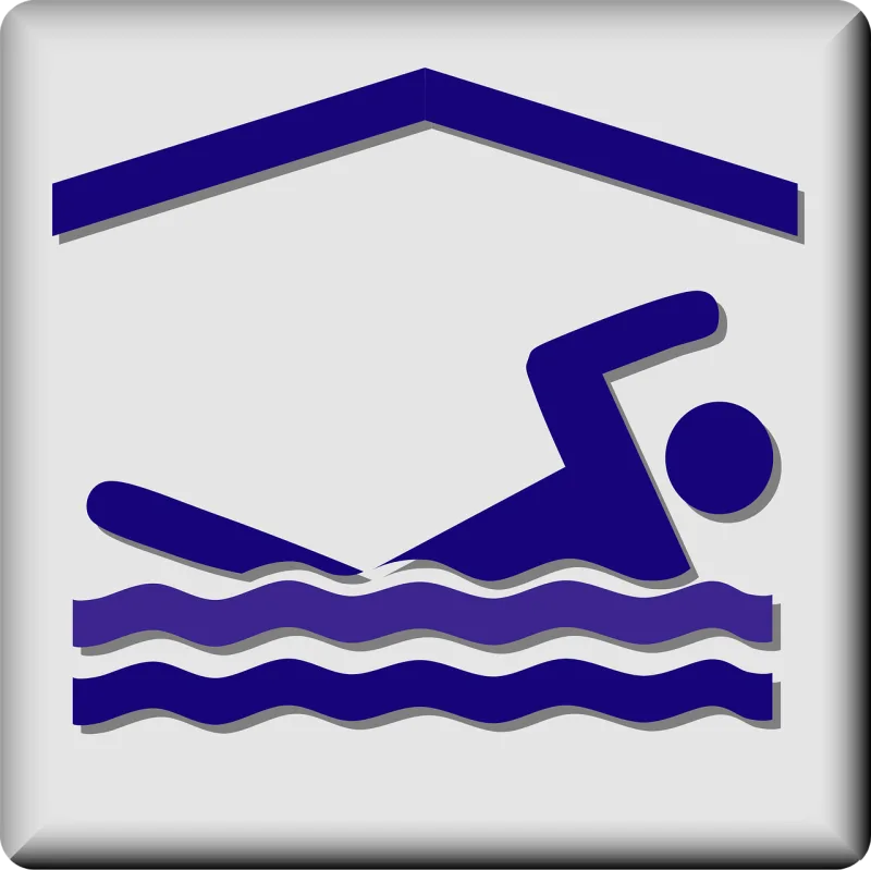 Pool Indoor Hotel Stickdatei – Sport