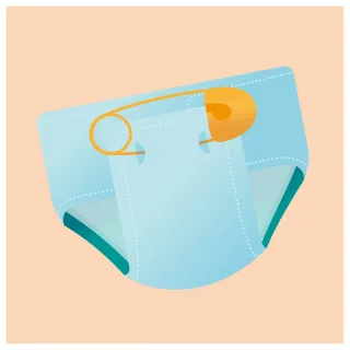 Diaper Baby tea Tea Stickdatei
