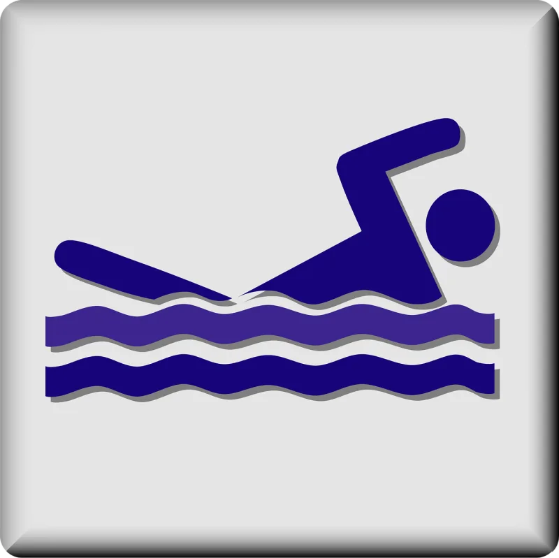 Swimming Pool Swim Stickdatei – Sport