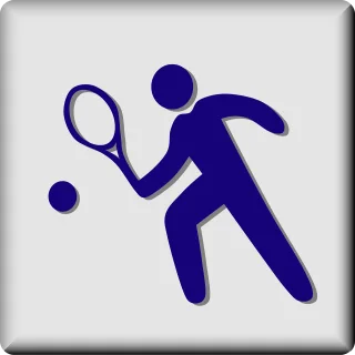 Tennis Sport Facility Stickdatei