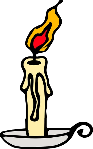 Candle Flame Lit Stickdatei