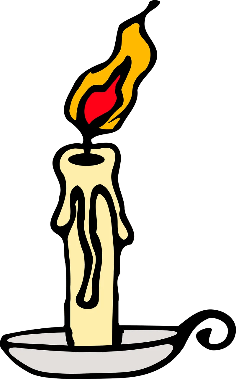 Candle Flame Lit Stickdatei – Weihnachten
