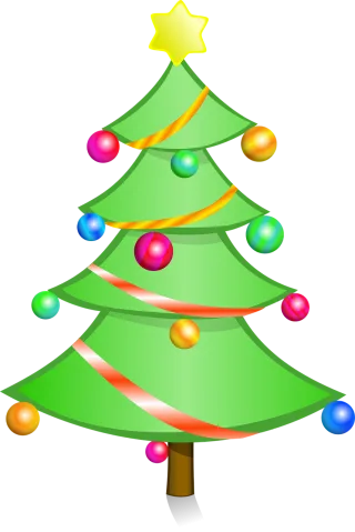 Christmas Tree Decorated Stickdatei