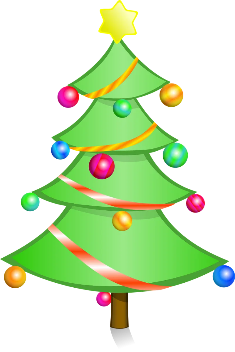 Christmas Tree Decorated Stickdatei – Weihnachten