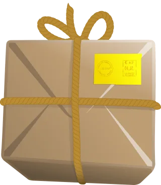 Postal Parcel Post Stickdatei