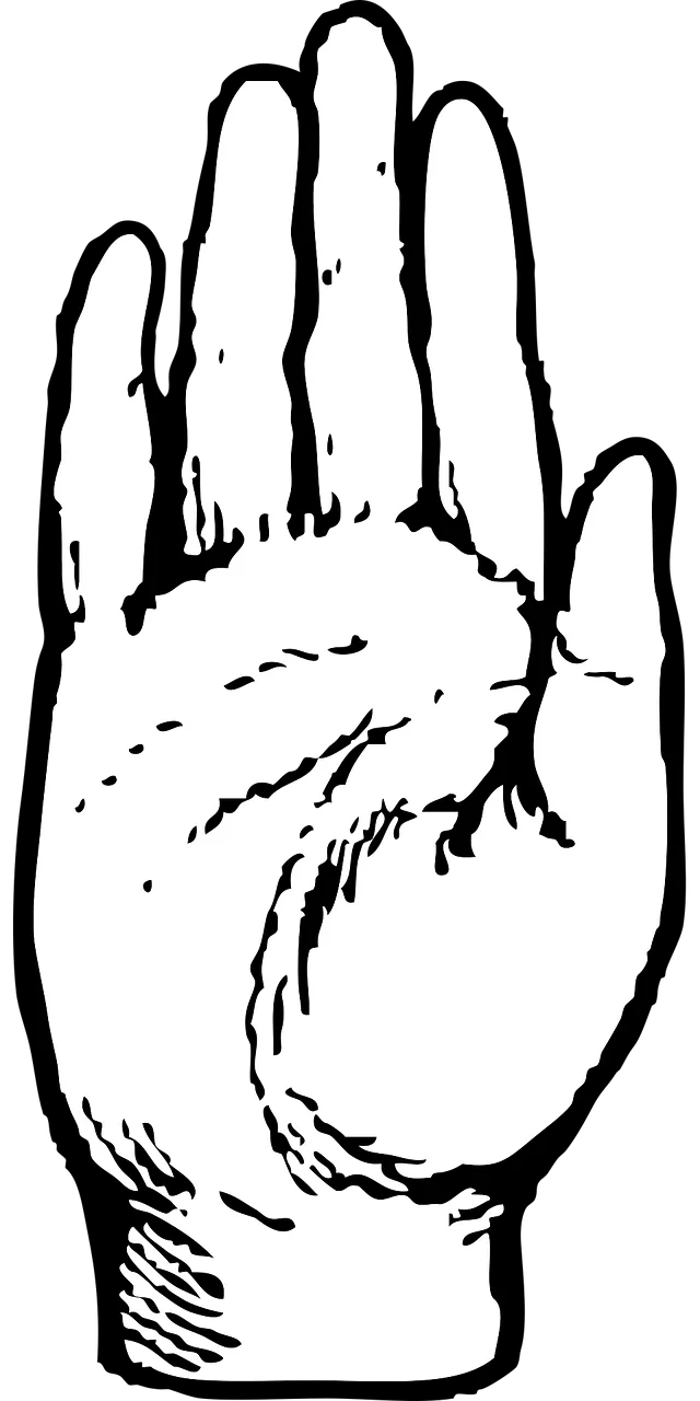Palm Hand Human Stickdatei – Natur