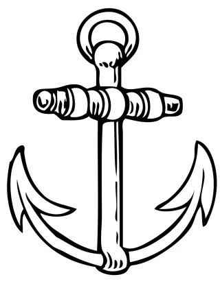 Anchor Ship Nature Stickdatei