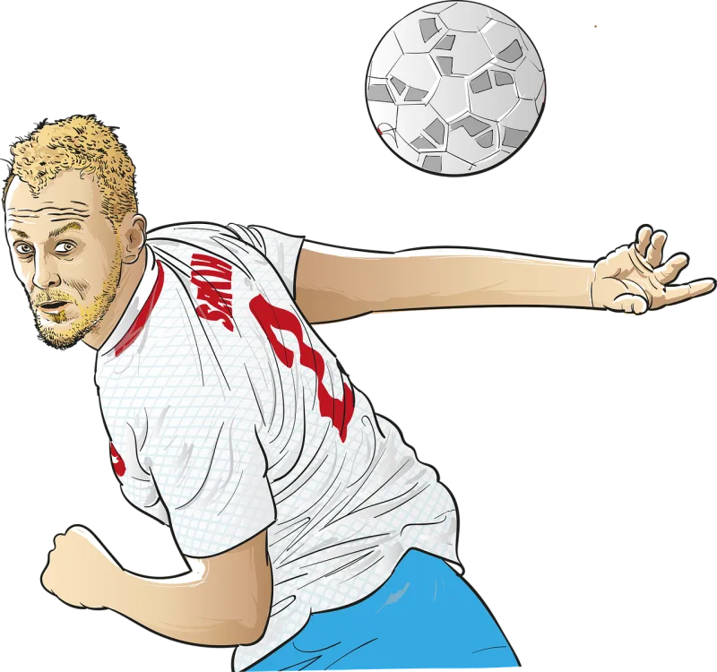 Football Ball Header Stickdatei – Sport
