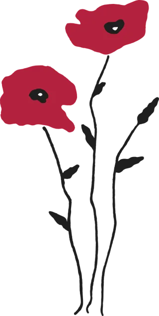 Poppy Fields Flowers Stickdatei
